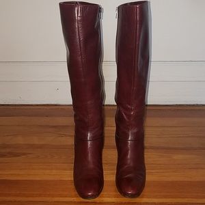Vintage Salvatore Ferragamo Burgundy Fall Boots